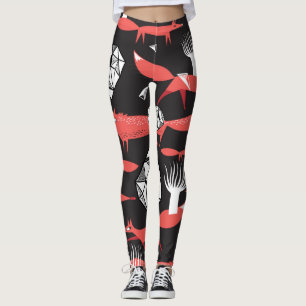 Leggings Zorros Rojos: El Fondo Oscuro No Tiene Maravilla.