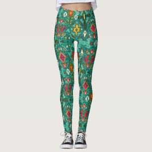 Leggings zoryana verde azulada