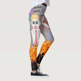 Leggings Zozobra Santa Fe, NM Gloom Away! ¡Quema!