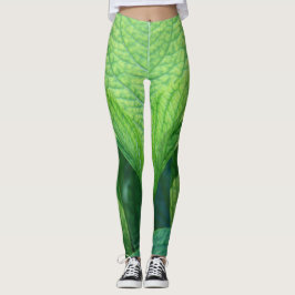 Leggins de hojas verdes