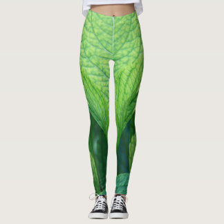 Leggins de hojas verdes