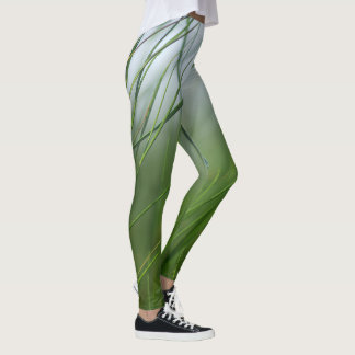 Leggins de impresión de mariposa azul botánico de