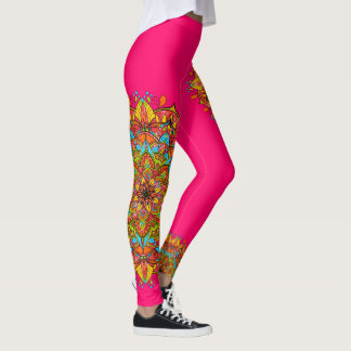 Leggins de Mandala color rosa