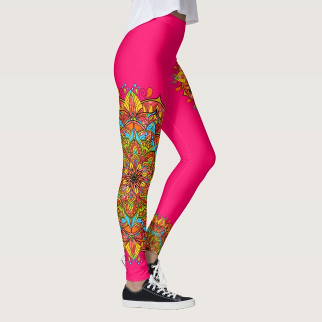 Leggins de Mandala color rosa (Derecha)