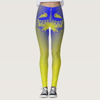 Leggins en estilo de avance amarillo