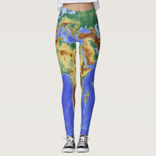 leggins mapa del mundo