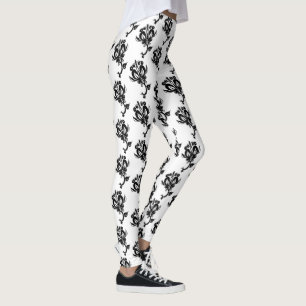 Leggins modernos con Rosas negros