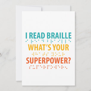Leí en Braille cuál es tu superpoder