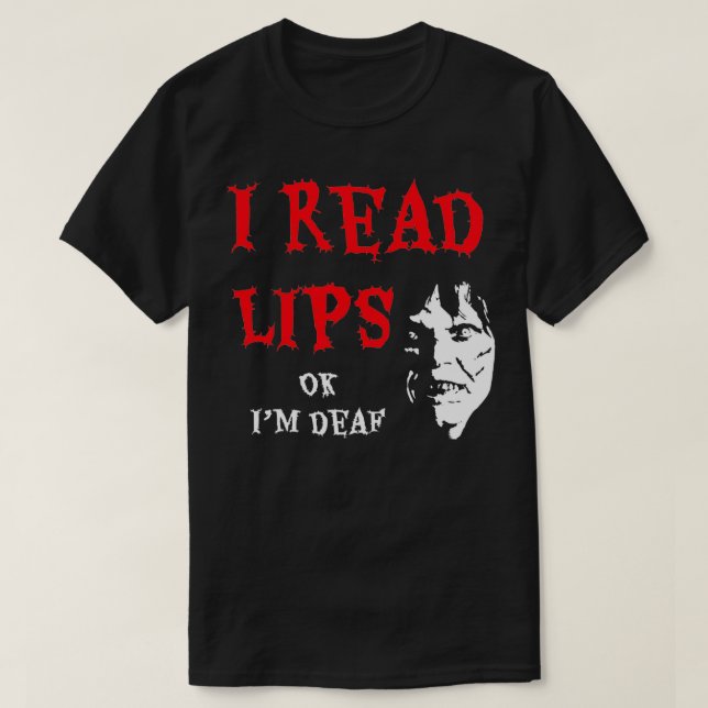 Leí Labios Camiseta Sorda Camiseta Camiseta Gracio (Diseño del anverso)