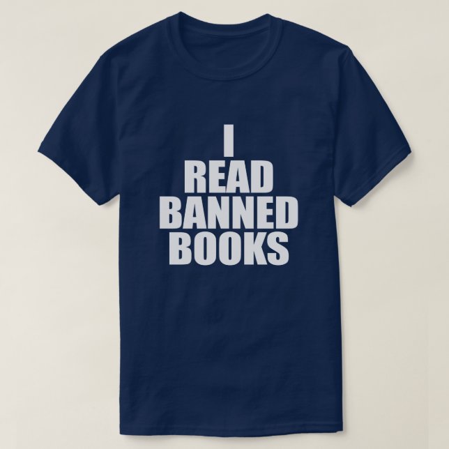 LEÍ LIBROS PROHIBIDOS Camiseta (Diseño del anverso)