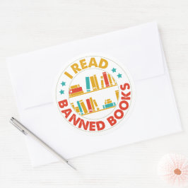 Leí Libros Prohibidos Grandes Pegatinas