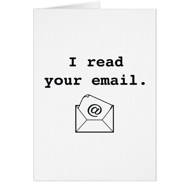 Leí su email (Frente)