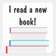 "¡Leí un libro nuevo!" Pegatinas