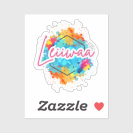 LEIIWAA – Pegatinas de Poder de Chica de la Isla