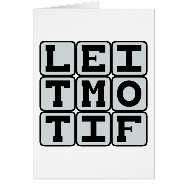 Leitmotif, tema musical recurrente (Frente)