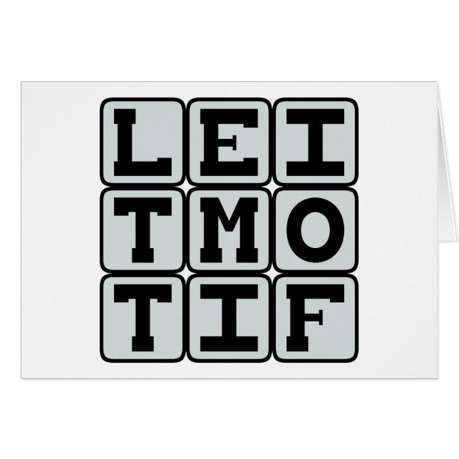 Leitmotif, tema musical recurrente (Anverso (Horizontal))