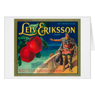 Leiv Eriksson Apple etiqueta - la cachemira, WA