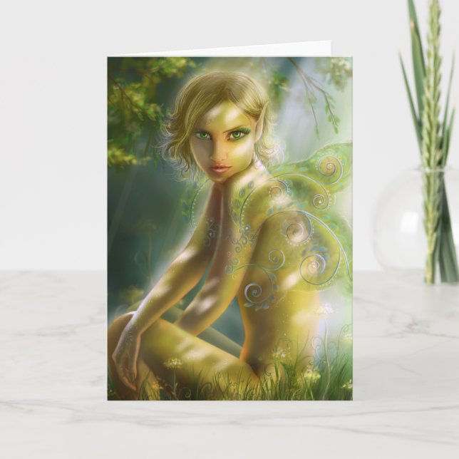 Lejano de la tarjeta en madera (Anverso)