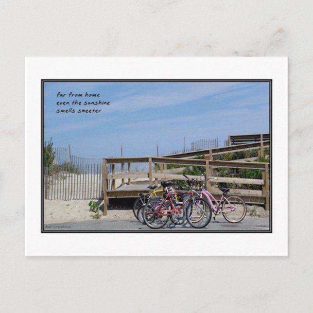 Lejos de casa postal haku (Anverso)