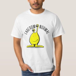 LEJOS DE LA CAMISETA MONSTRUO NORMAL DE DOS OJOS