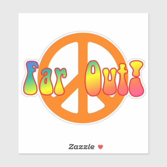 ¡Lejos! Pegatina (Hoja)