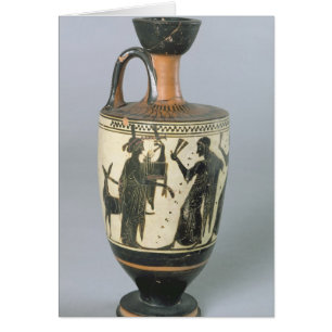 Lekythos de figuras negras del ático