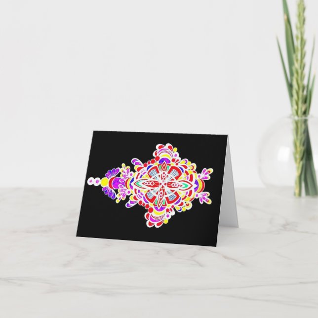 Leliza diseña tarjeta de nota en blanco (Anverso)