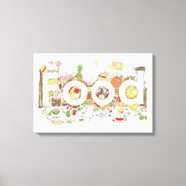 Lema de arte de palabras de comida Humor de tipogr