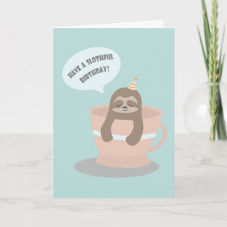 Lema de bebé en la tarjeta de cumpleaños de Teacup