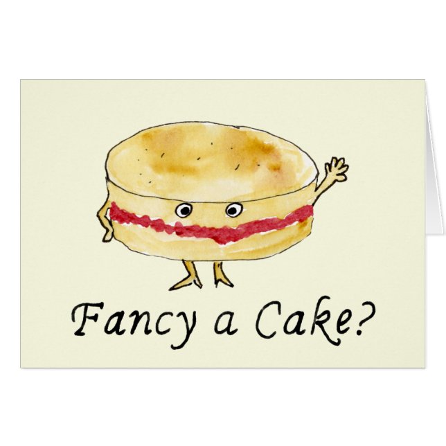Lema de humor Victoria Sponge para un pastel graci (Anverso (Horizontal))