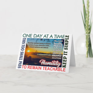 lema de recuperación tarjeta de humildad 25