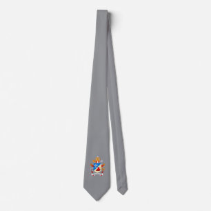 Lema del Papa León XIV sobre corbata de cuello gri