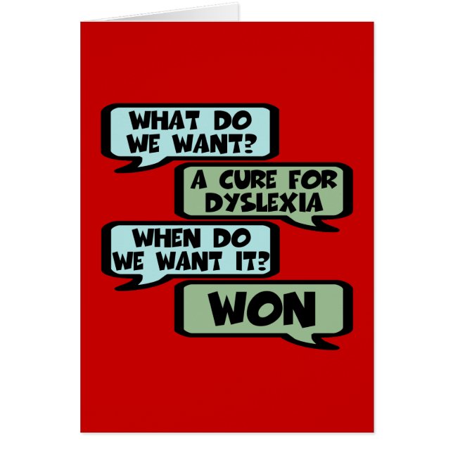 Lema ofensivo de la dislexia (Frente)