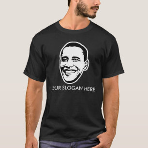 Lema/personalizable de la camiseta de Barack Obama