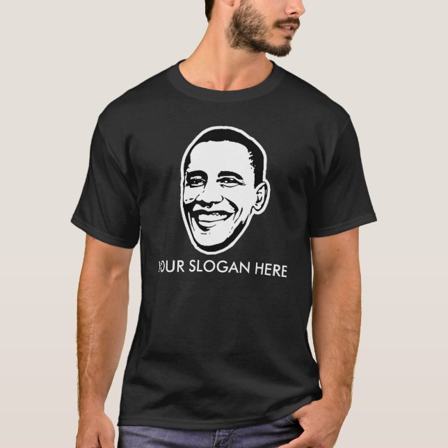Lema/personalizable de la camiseta de Barack Obama (Anverso)