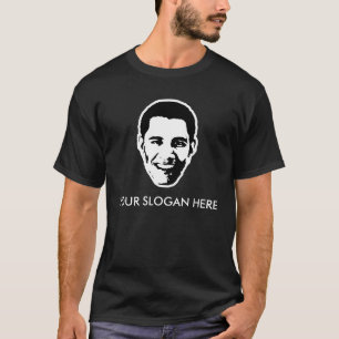 Lema/personalizable de la camiseta de Barack Obama