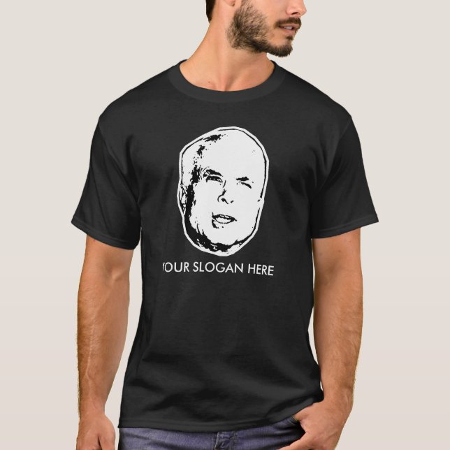 Lema/personalizable de la camiseta de John McCain (Anverso)