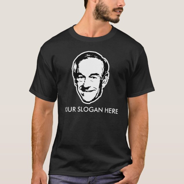 Lema/personalizable de la camiseta de Ron Paul (Anverso)