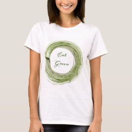 Lema vegano de camiseta de mujer Eat Green