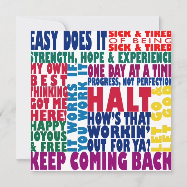 Lemas de 12 pasos (Anverso)