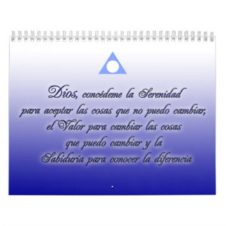 Lemas de Al Anon de Calendario de Serenidad y