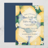 Lemas de color de agua sobre las invitaciones a la