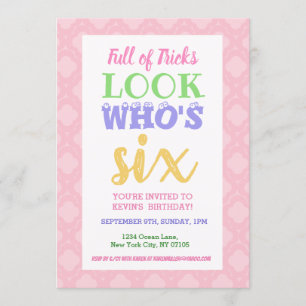 Lemas de invitación por sexto cumpleaños