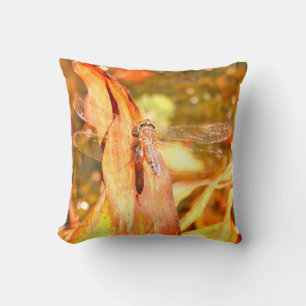 Lémina de almohada amarillo marrón naranja, ojos v