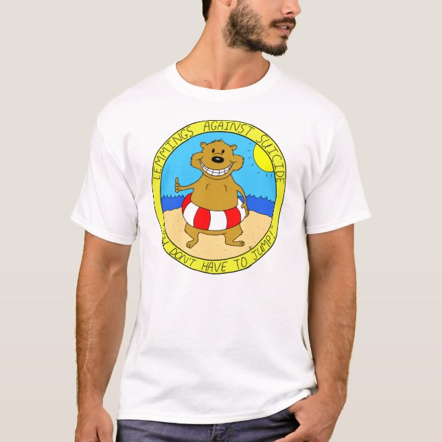 Lemings contra la camiseta del suicidio (Anverso)