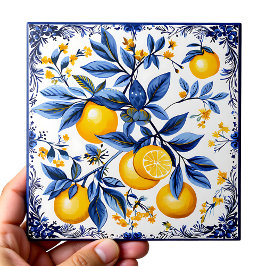 🍋 Lemon Azulejo con elementos azules