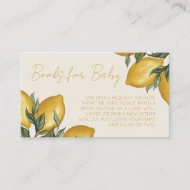 Lemon Baby Shower Books Para Tarjetas De Alojamien