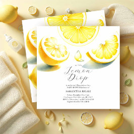 Lemon Baby Shower Invitaciones Lemon Drop Tema