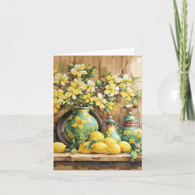 Lemon Blank amarillo floral (Anverso)