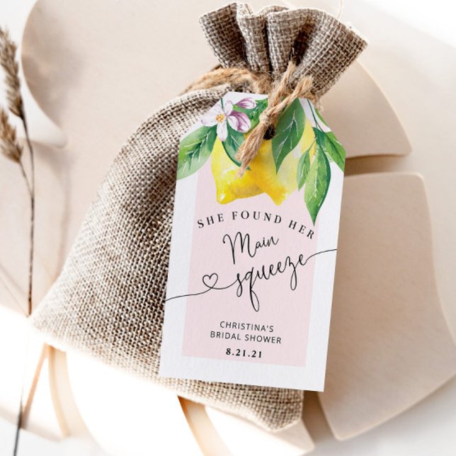 Lemon bridal ducha etiqueta de agradecimiento (Subido por el creador)